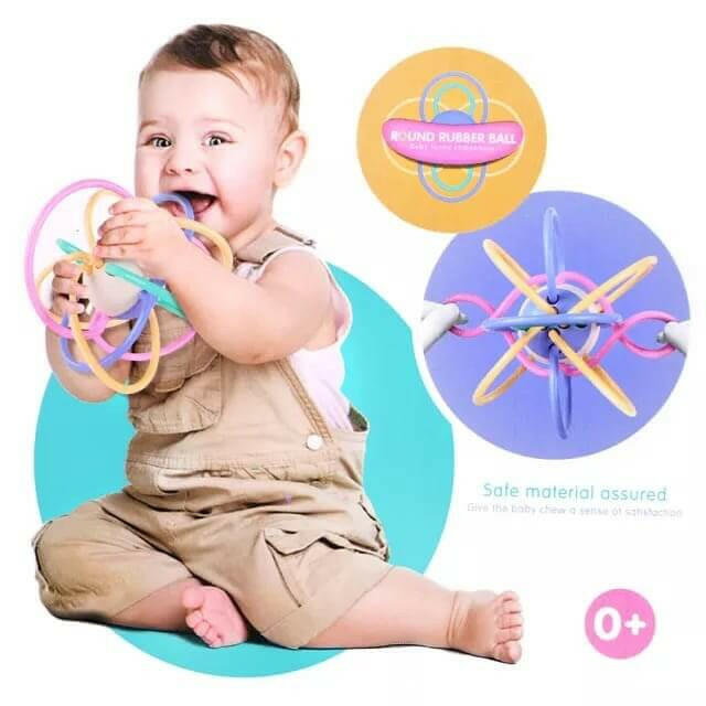 Baby Clutching Teether Manhattan Toy Grasping Development & Autism Activity.