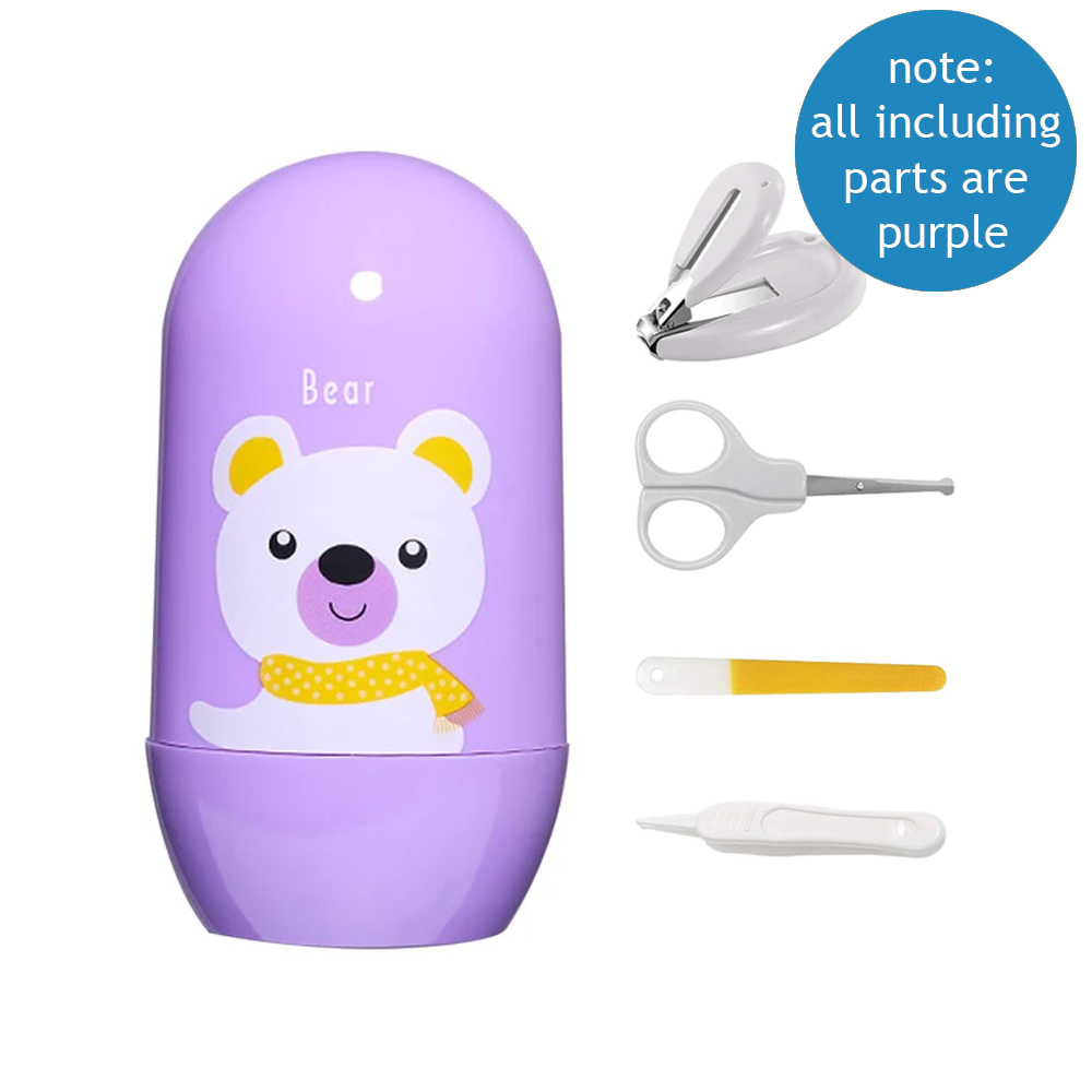 4PCS/Set Baby Nail Clipper Scissors Trimmer Kit Safety Care Nail Cutter Nail Scissors Nails For Newborn Baby Care Products.