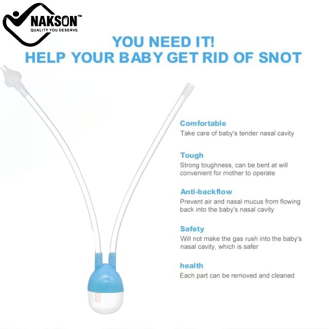 Nursing & Nose Nasal Suction Cleaner Vacuum Device, Baby Flu Protections..