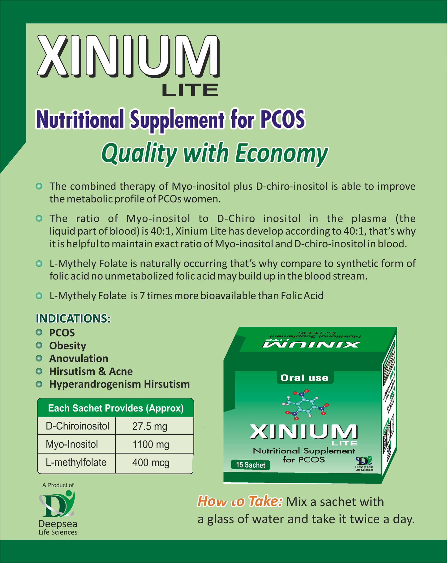 Xinium Lite - 15 Sachet