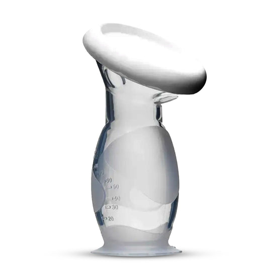 Silicone Manual Breast Pump Milk Collector with lid.