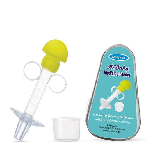 Baby Medicine Feeder Soft Silicone Squeeze Dispenser Liquid Medicine Feeder Infant Dropper With Scale Baby Pacifier & Two-Angled Port Dropper.
