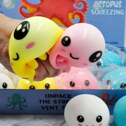 Mochi Squeeze Toy For Baby Boys & Girls Babies Bath Toys For Newborn Realistic Anti-Stress Cute Mini Animal Face Best For Grabbing Hands Squishy Products.