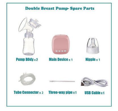 Double Electric Breast Pump - 9 levels / 2 modes.