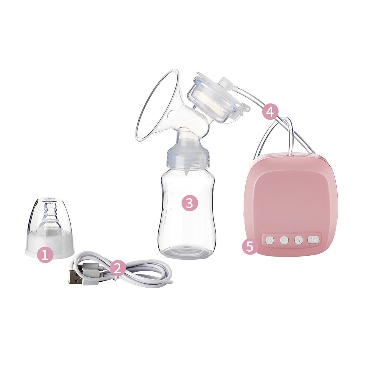 Single Electric Breast Pump - 9 levels / 2 modes.