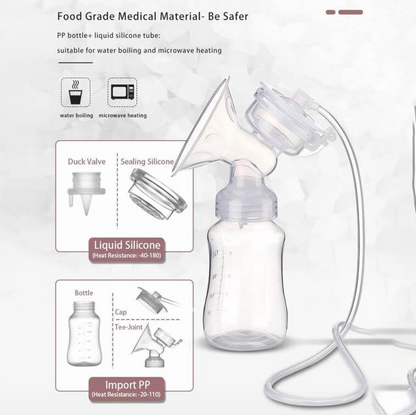 Single Electric Breast Pump - 9 levels / 2 modes.