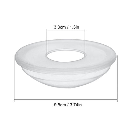 Silicone Nursing Breast Milk Collectors - 2-Piece Set with Stoppers.