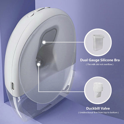 Improved Premium Wearable Electric Breast Pump 160° - 9 levels / 3 modes.