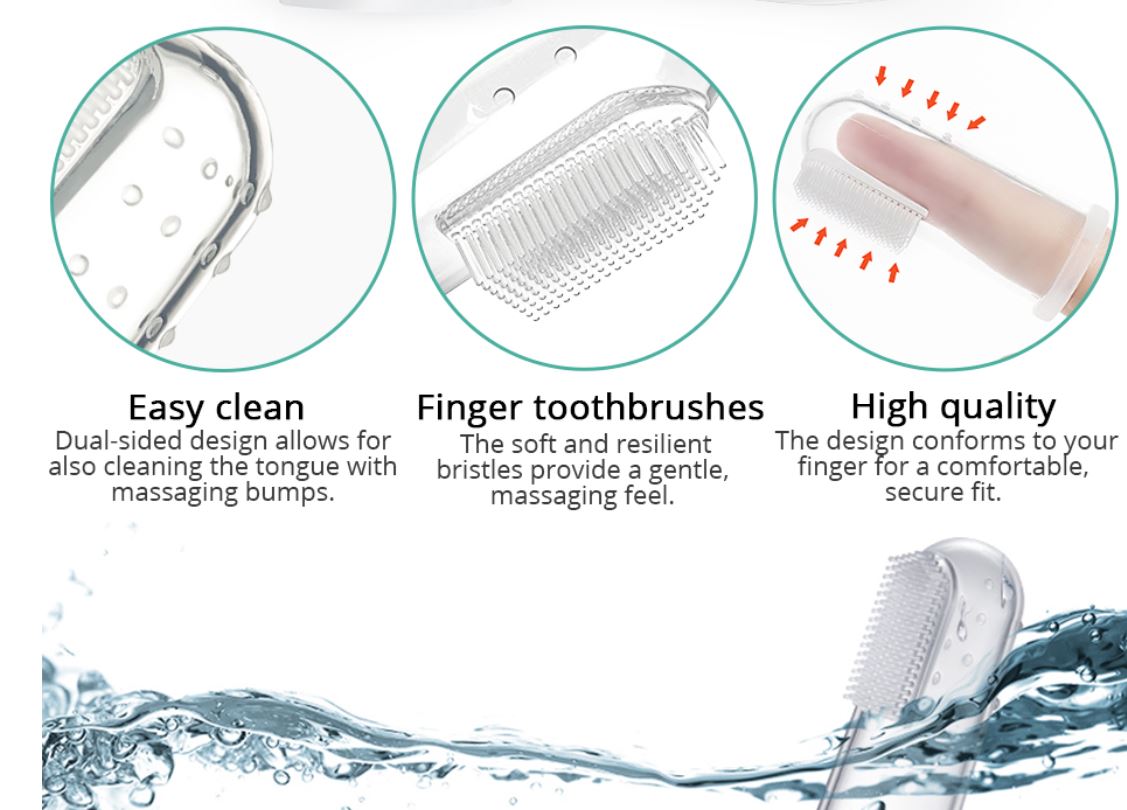 Mi Babe High Quality Silicon Finger Toothbrush for kids