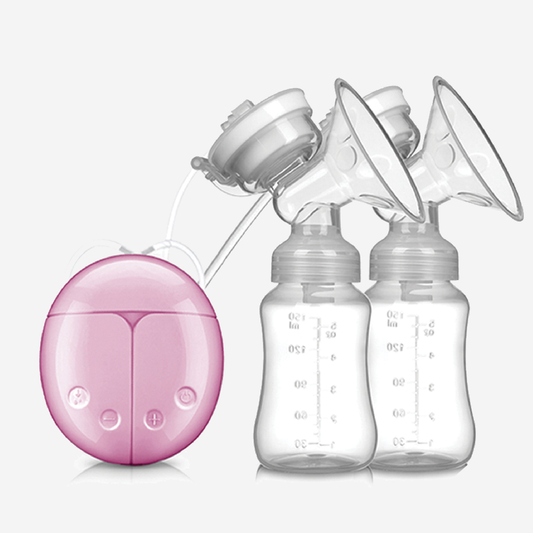 Double Electric Breast Pump, 4 Suction Levels, 2 Massage Modes for Comfortable Milk Expression