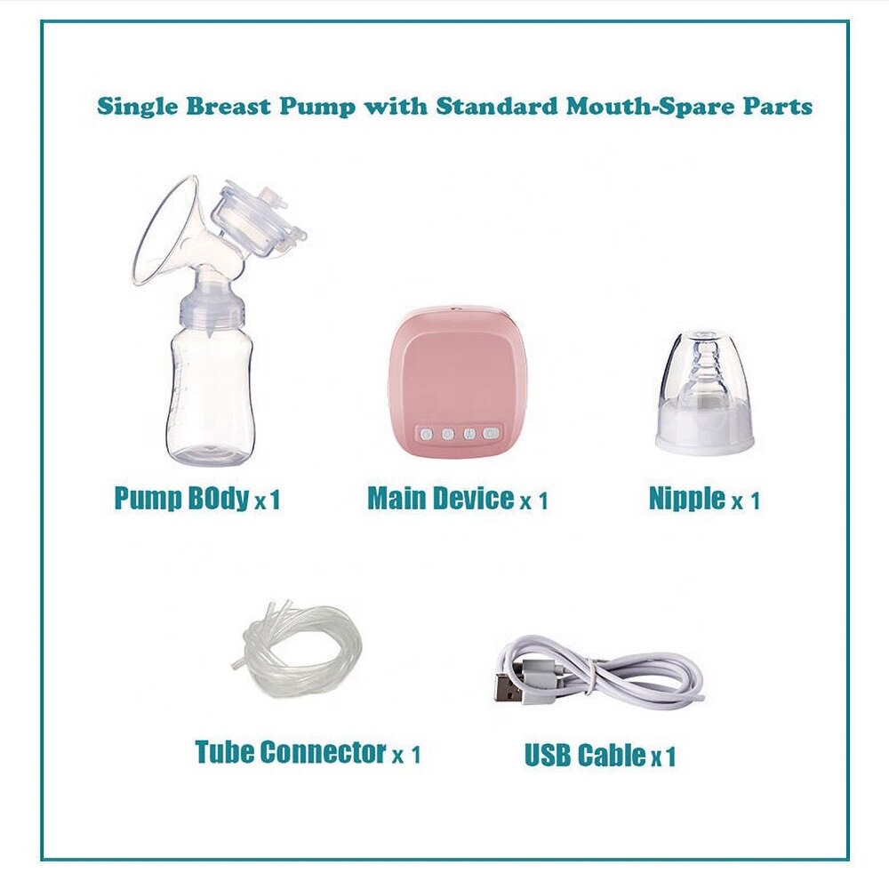 Efficient 9-Level Electric Single Breast Pump with Suction and Massage Modes for Maximum Comfort