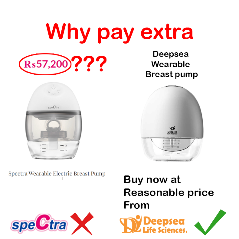 Wearable Electric Breast Pump Hands Free LED Display Screen